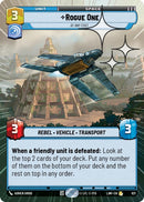 Image for Rogue One - At Any Cost (Hyperspace Foil) (621) (A Lawless Time) - Star Wars: Unlimited