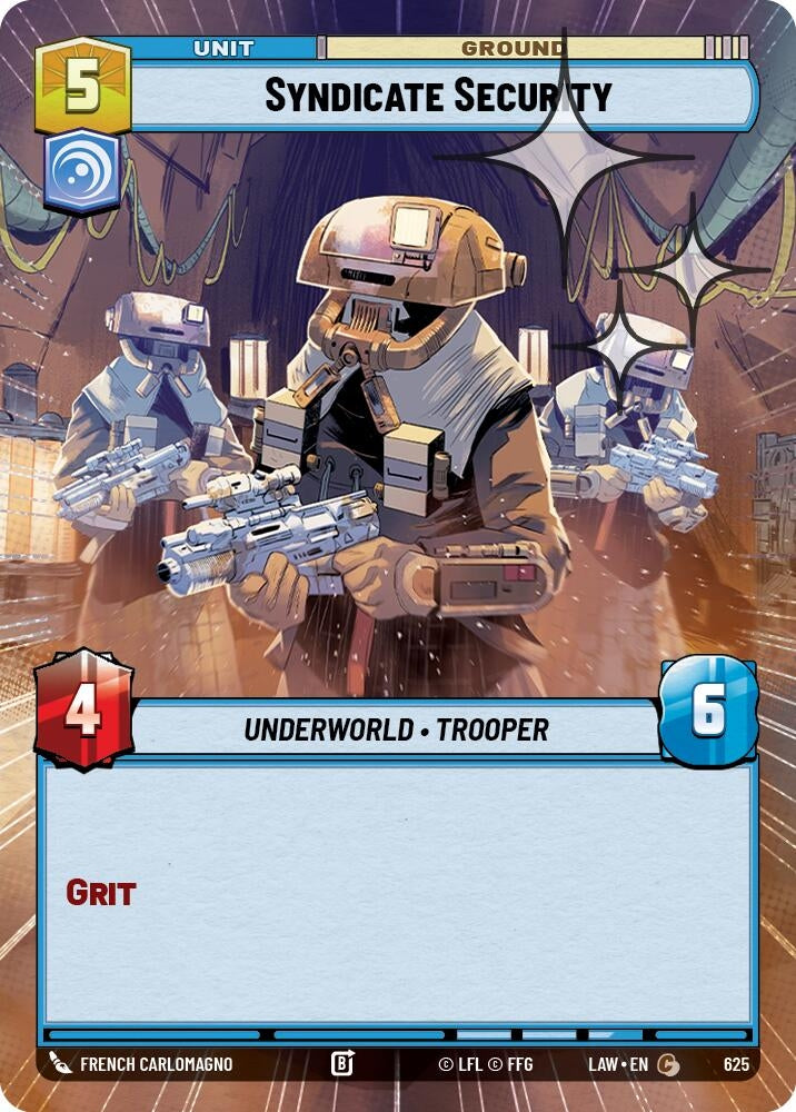 Image for Syndicate Security (Hyperspace Foil) (625) (A Lawless Time) - Star Wars: Unlimited