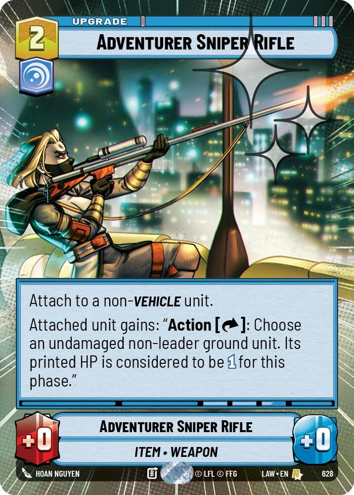 Image for Adventurer's Sniper Rifle (Hyperspace Foil) (628) (A Lawless Time) - Star Wars: Unlimited