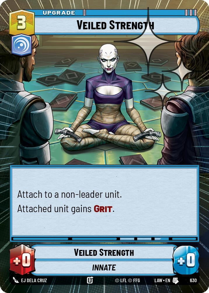 Image for Veiled Strength (Hyperspace Foil) (630) (A Lawless Time) - Star Wars: Unlimited