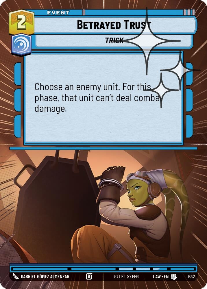Image for Betrayed Trust (Hyperspace Foil) (632) (A Lawless Time) - Star Wars: Unlimited