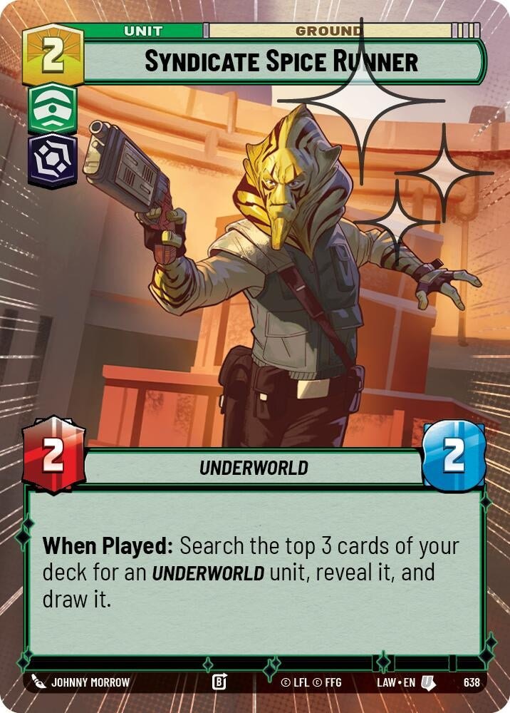 Image for Syndicate Spice Runner (Hyperspace Foil) (638) (A Lawless Time) - Star Wars: Unlimited