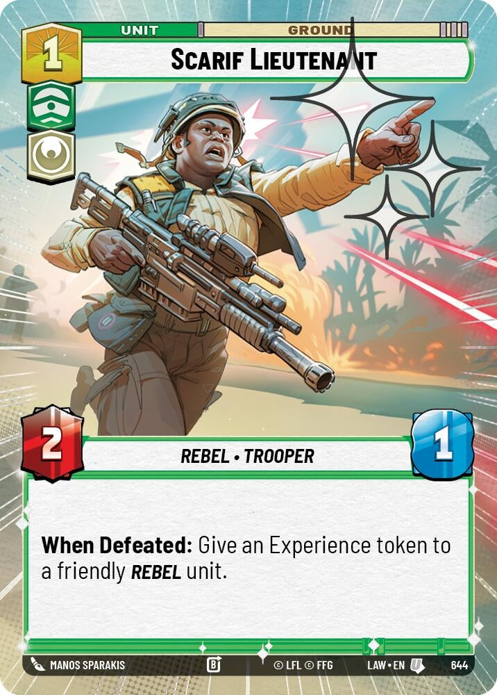 Image for Scarif Lieutenant (Hyperspace Foil) (644) (A Lawless Time) - Star Wars: Unlimited