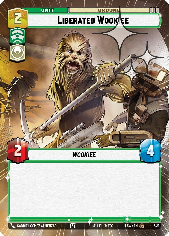 Image for Liberated Wookie (Hyperspace Foil) (645) (A Lawless Time) - Star Wars: Unlimited