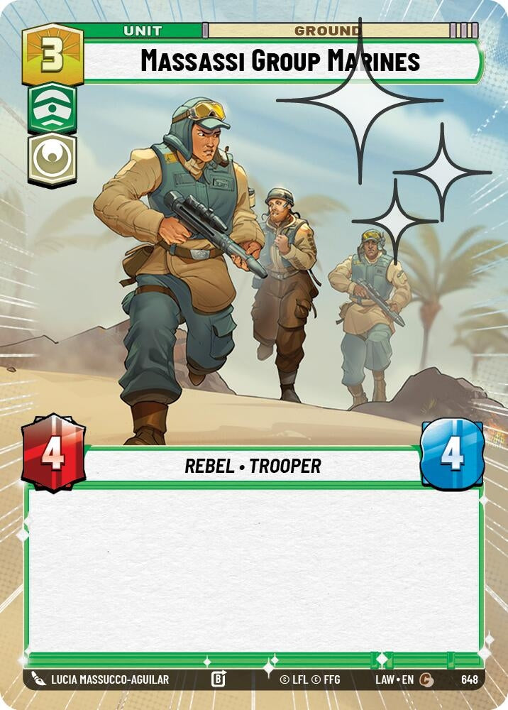 Image for Massassi Group Marines (Hyperspace Foil) (648) (A Lawless Time) - Star Wars: Unlimited