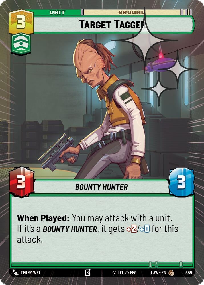Image for Target Tagger (Hyperspace Foil) (659) (A Lawless Time) - Star Wars: Unlimited