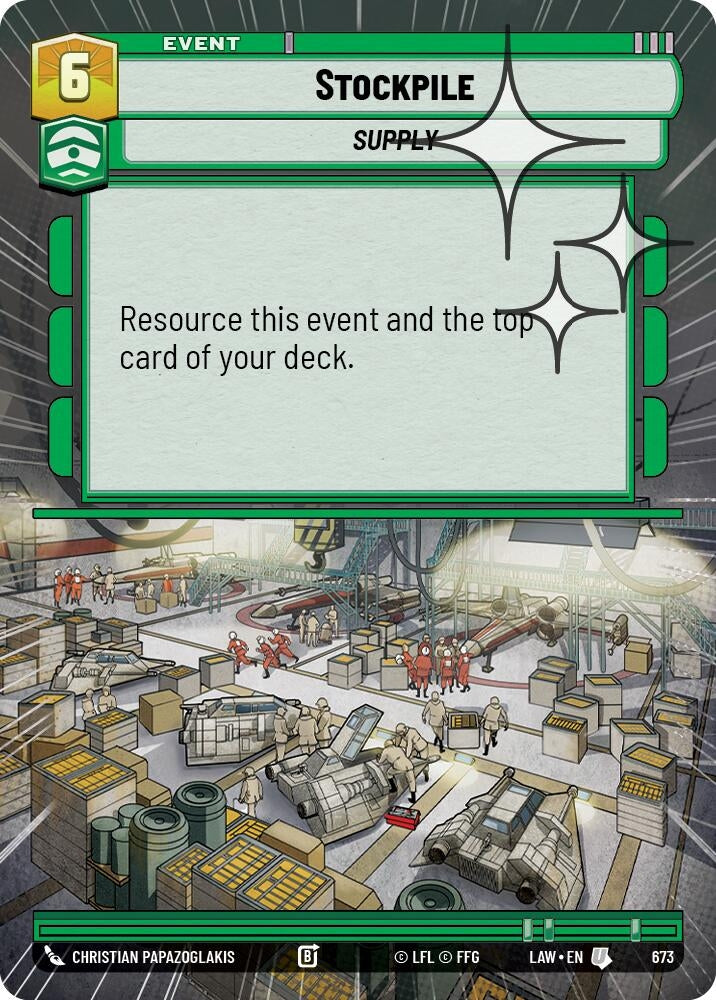 Image for Stockpile (Hyperspace Foil) (673) (A Lawless Time) - Star Wars: Unlimited