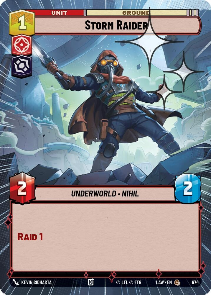 Image for Storm Raider (Hyperspace Foil) (674) (A Lawless Time) - Star Wars: Unlimited