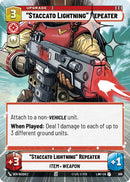 Image for "Staccato Lightning" Repeater (Hyperspace Foil) (689) (A Lawless Time) - Star Wars: Unlimited