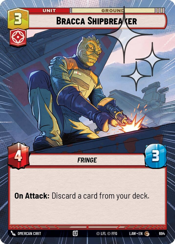 Image for Bracca Shipbreaker (Hyperspace Foil) (694) (A Lawless Time) - Star Wars: Unlimited