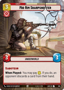 Image for Mid Rim Sharpshooter (Hyperspace Foil) (695) (A Lawless Time) - Star Wars: Unlimited