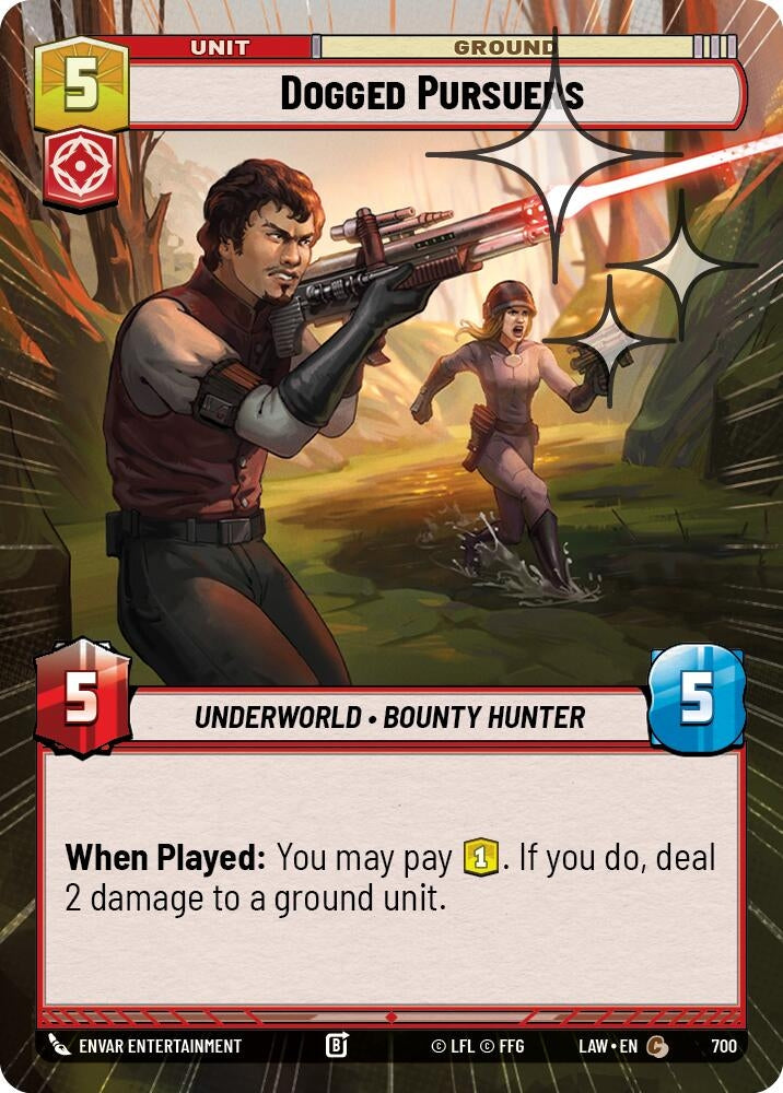 Image for Dogged Pursuers (Hyperspace Foil) (700) (A Lawless Time) - Star Wars: Unlimited