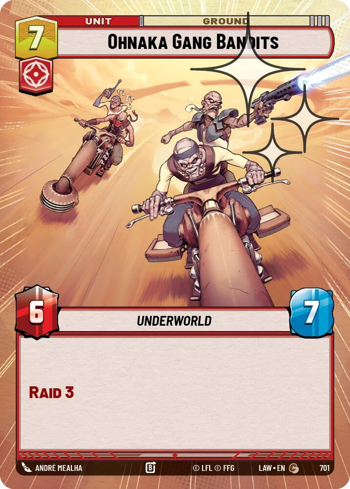 Image for Ohnaka Gang Bandits (Hyperspace Foil) (701) (A Lawless Time) - Star Wars: Unlimited