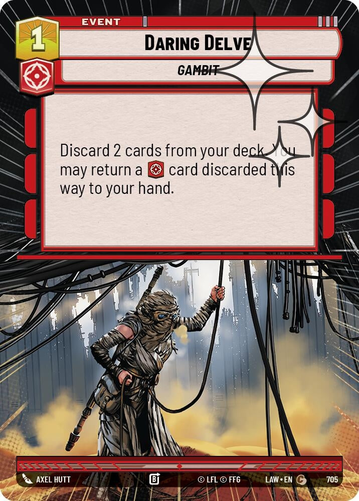 Image for Daring Delve (Hyperspace Foil) (705) (A Lawless Time) - Star Wars: Unlimited