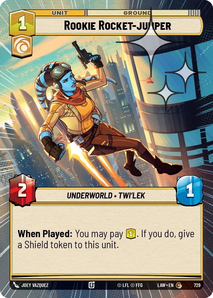 Image for Rookie Rocket-jumper (Hyperspace Foil) (729) (A Lawless Time) - Star Wars: Unlimited