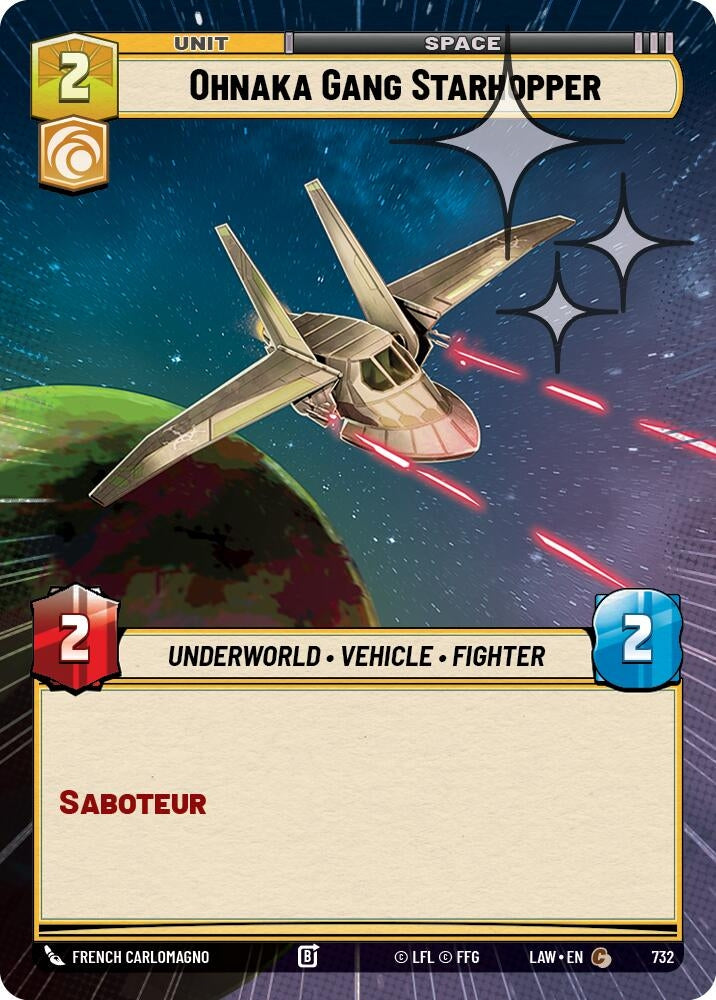 Image for Ohnaka Gang Starhopper (Hyperspace Foil) (732) (A Lawless Time) - Star Wars: Unlimited