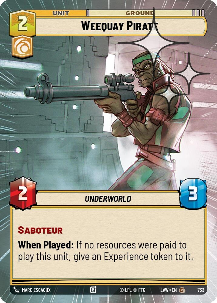Image for Weequay Pirate (Hyperspace Foil) (733) (A Lawless Time) - Star Wars: Unlimited