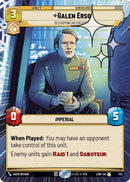Image for Galen Erso - Destroying His Creation (Hyperspace Foil) (735) (A Lawless Time) - Star Wars: Unlimited