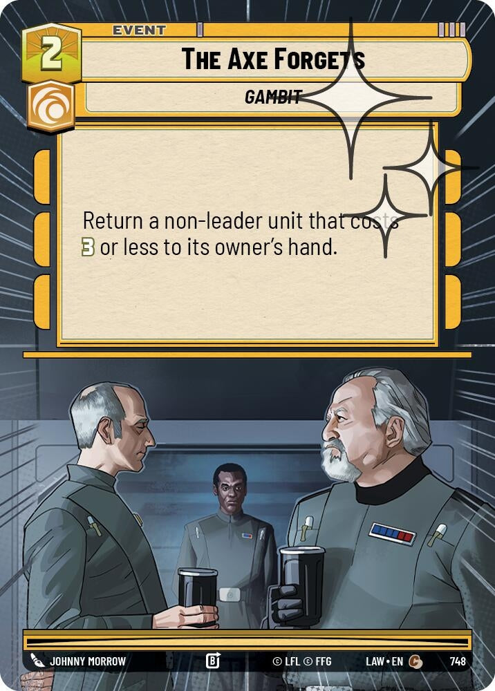 Image for The Axe Forgets (Hyperspace Foil) (748) (A Lawless Time) - Star Wars: Unlimited