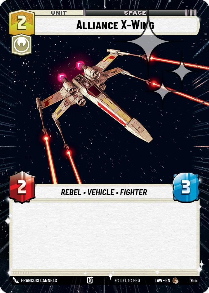 Image for Alliance X-Wing (Hyperspace Foil) (755) (A Lawless Time) - Star Wars: Unlimited