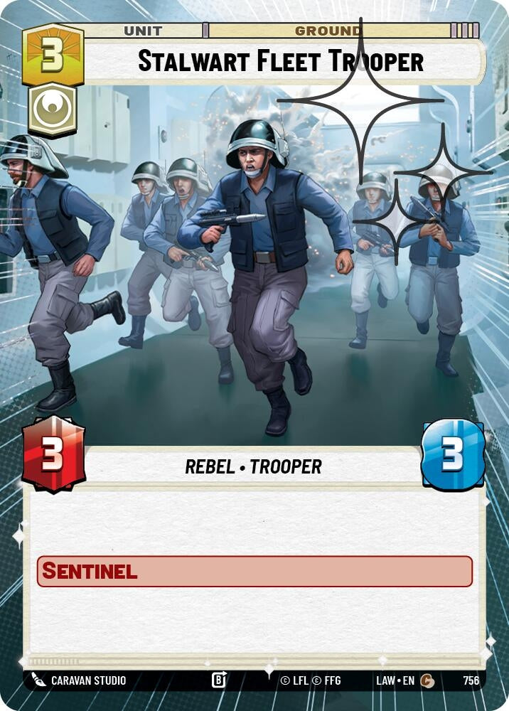 Image for Stalwart Fleet Trooper (Hyperspace Foil) (756) (A Lawless Time) - Star Wars: Unlimited