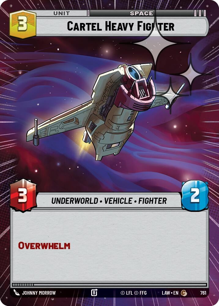 Image for Cartel Heavy Fighter (Hyperspace Foil) (761) (A Lawless Time) - Star Wars: Unlimited
