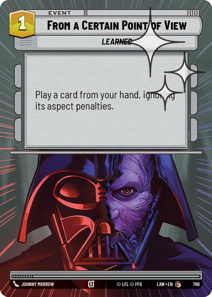 Image for From a Certain Point of View (Hyperspace Foil) (766) (A Lawless Time) - Star Wars: Unlimited