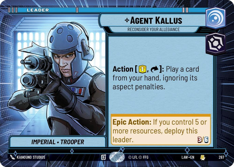Image for Agent Kallus - Reconsider Your Allegiance (Hyperspace) (267) (A Lawless Time) - Star Wars: Unlimited