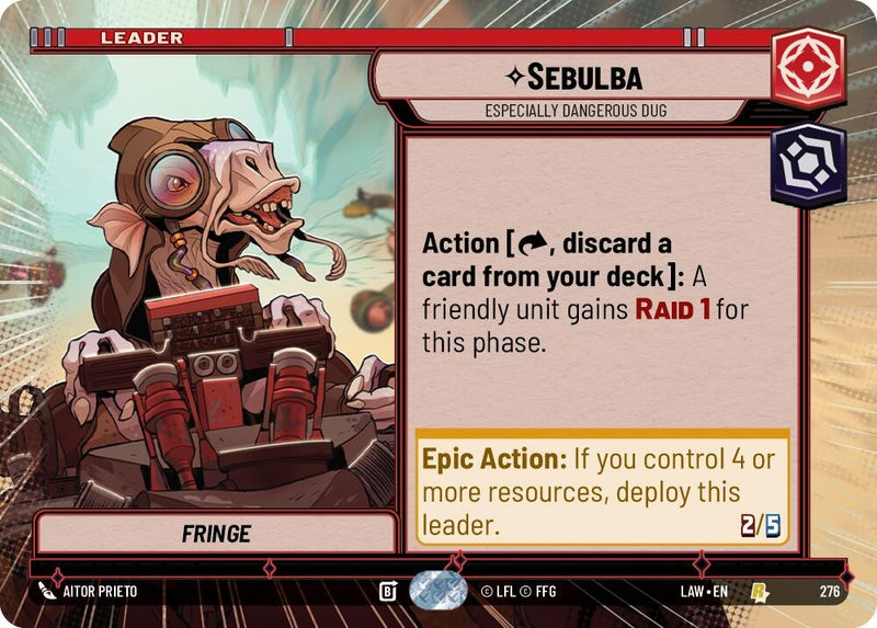 Image for Sebulba - Especially Dangerous Dug (Hyperspace) (276) (A Lawless Time) - Star Wars: Unlimited