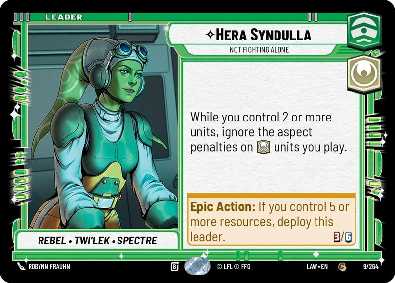 Image for Hera Syndulla - Not Fighting Alone (9/264) (A Lawless Time) - Star Wars: Unlimited