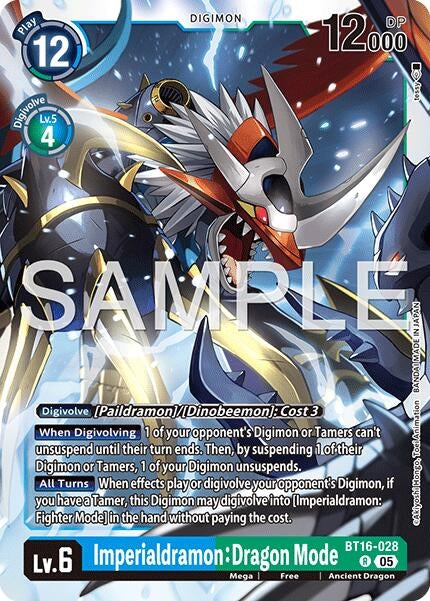 Image for Imperialdramon: Dragon Mode - BT16-028 (Reprint) (BT16-028 R) (Advanced Booster Digimon Generation) - Digimon Card Game