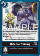Image for Defense Training (Reprint) (P-107 P) (Advanced Booster Digimon Generation) - Digimon Card Game