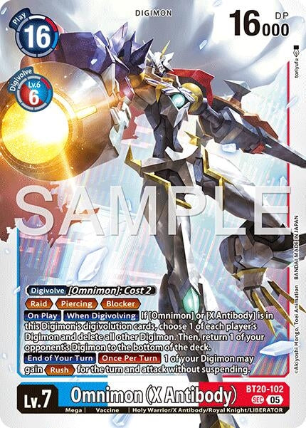 Image for Omnimon (X Antibody) (Reprint) (BT20-102 SEC) (Advanced Booster Digimon Generation) (AD-01) - Digimon Card Game