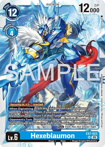 Image for Hexeblaumon (Reprint) (EX7-023 SR) (Advanced Booster Digimon Generation) (AD-01) - Digimon Card Game