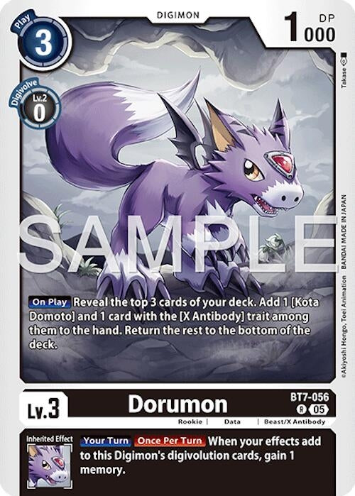 Image for Dorumon (Reprint) (BT7-056 R) (Advanced Booster Digimon Generation) (AD-01) - Digimon Card Game