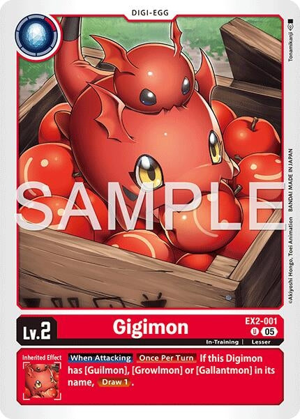 Image for Gigimon (Reprint) (EX2-001 U) (Advanced Booster Digimon Generation) (AD-01) - Digimon Card Game