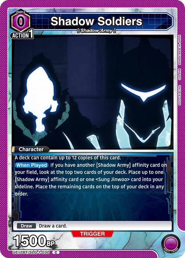 Image for Shadow Soldiers (UE17BT/SLG-1-030) (UE17BT: SOLO LEVELING) - Union Arena