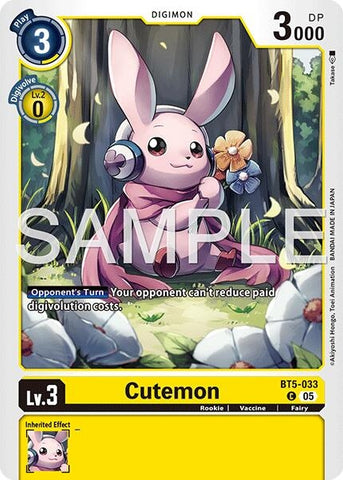 Image for Cutemon (Reprint) (BT5-033 C) (Advanced Booster Digimon Generation) (AD-01) - Digimon Card Game