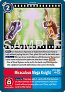 Image for Miraculous Mega Knight (Reprint) (BT17-095 U) (Advanced Booster Digimon Generation) - Digimon Card Game