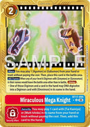 Image for Miraculous Mega Knight (Gold Border) (BT17-095 U) (Advanced Booster Digimon Generation) - Digimon Card Game