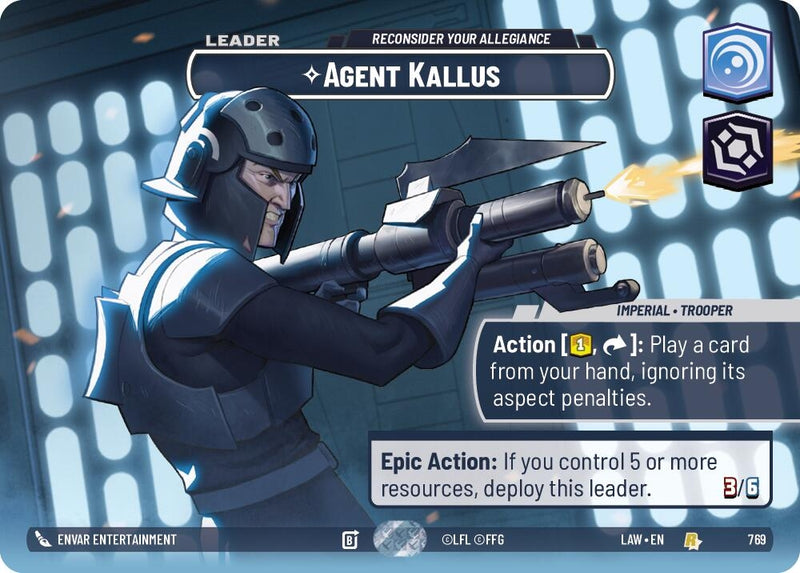 Image for Agent Kallus - Reconsider Your Allegiance (Showcase) (769) (A Lawless Time) - Star Wars: Unlimited