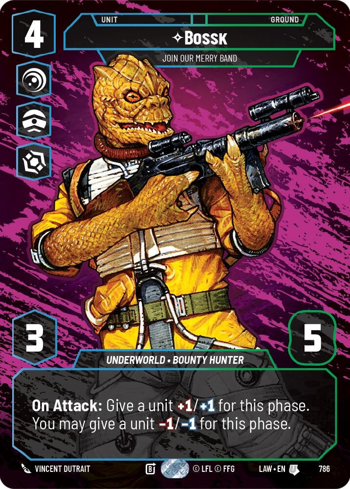 Image for Bossk - Join Our Merry Band (Prestige) (786) (A Lawless Time) - Star Wars: Unlimited