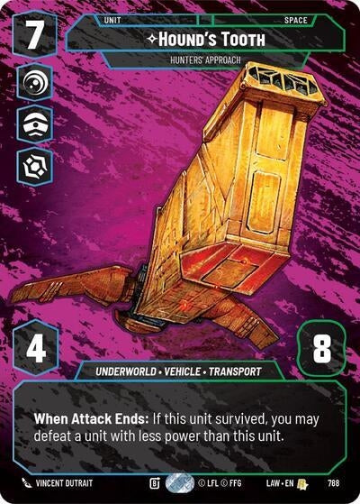 Image for Hound's Tooth - Hunters' Approach (Prestige) (788) (A Lawless Time) - Star Wars: Unlimited