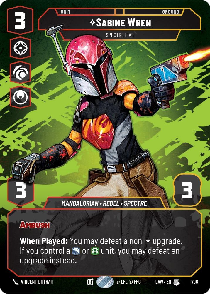 Image for Sabine Wren - Spectre Five (Prestige) (796) (A Lawless Time) - Star Wars: Unlimited