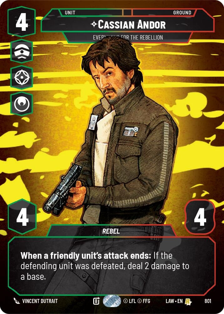Image for Cassian Andor - Everything for the Rebellion (Prestige) (801) (A Lawless Time) - Star Wars: Unlimited