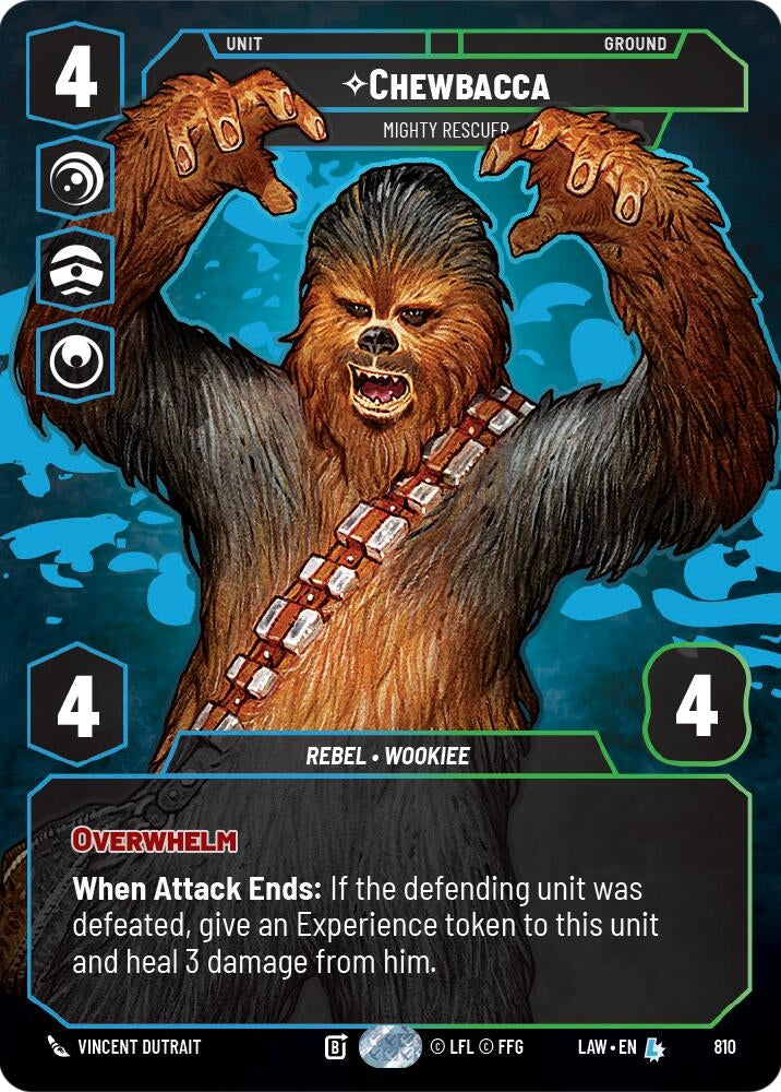 Image for Chewbacca - Mighty Rescuer (Prestige) (810) (A Lawless Time) - Star Wars: Unlimited