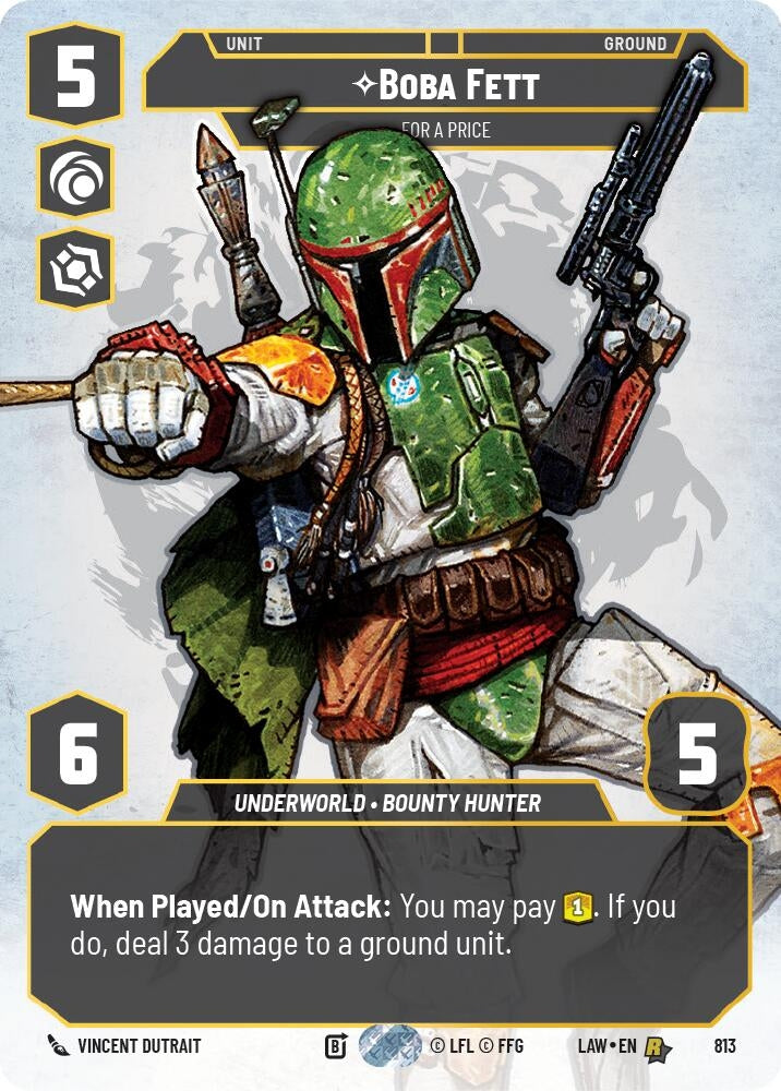 Image for Boba Fett - For a Price (Prestige) (813) (A Lawless Time) - Star Wars: Unlimited