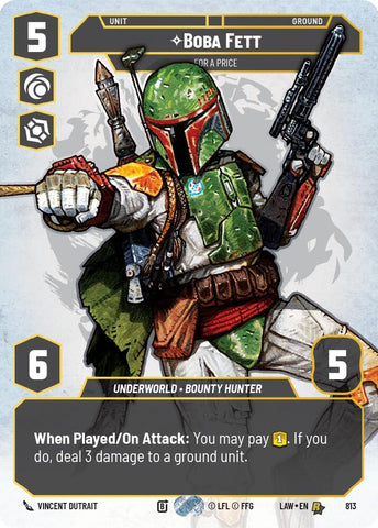 Image for Boba Fett - For a Price (Prestige) (813) (A Lawless Time) - Star Wars: Unlimited