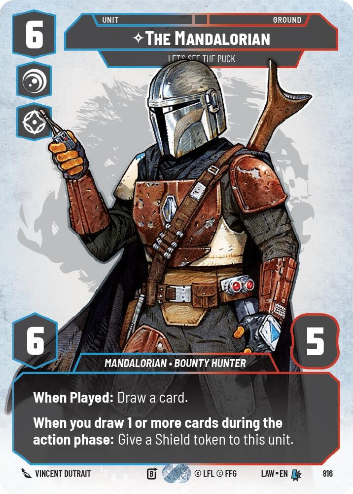 Image for The Mandalorian - Let's See The Puck (Prestige) (816) (A Lawless Time) - Star Wars: Unlimited