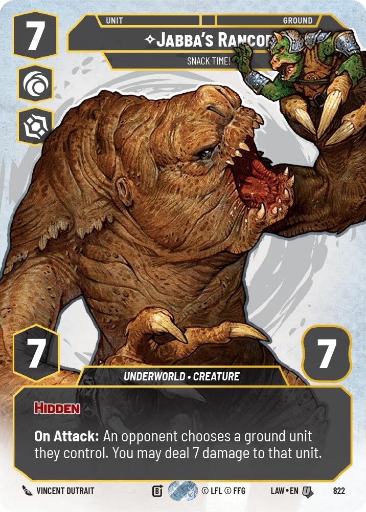 Image for Jabba's Rancor - Snack Time! (Prestige) (822) (A Lawless Time) - Star Wars: Unlimited